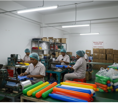 produksi balon tepuk sungai penuh